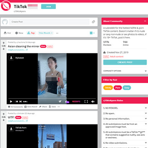 Reddit TikTok Porn, Sites Pornos TikTok